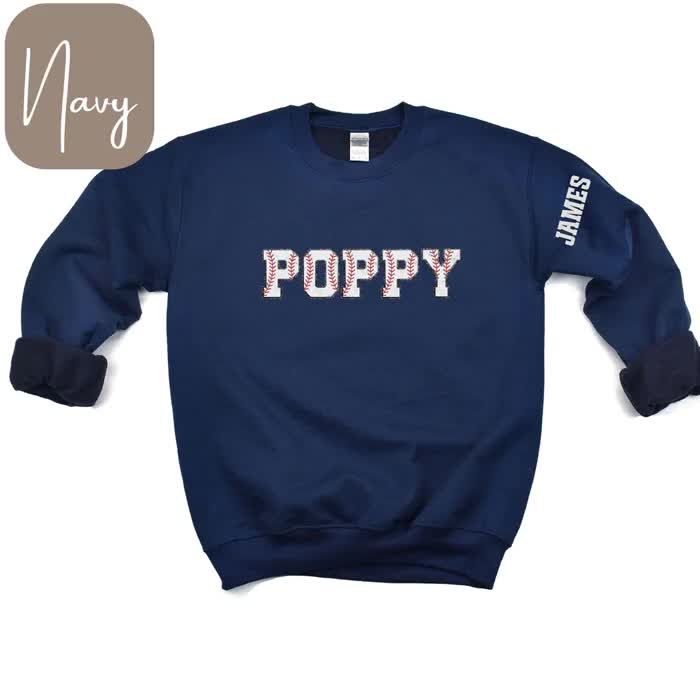 Baseball Poppy T-shirt, T-ball Poppy Shirt, Baseball Poppy
